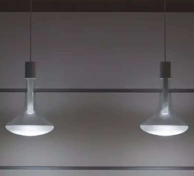 Suspension*Davide Groppi Suspension, Cathode 1, , LED, on/off, 2700k, 286 lm, Ø22cm, H32cm - blanc mat