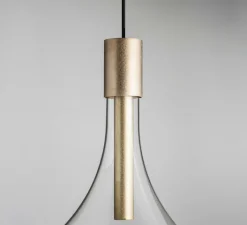 Suspension*Davide Groppi Suspension, Cathode 1, , endless, LED, 2700K, 264lm, Ø22cm, H32cm - laiton brossé