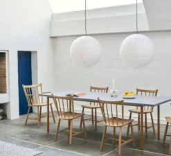 Suspension, Câble 4m, douille & rosace noir, Rice Paper, blanc, Ø80cm, H80cm - HAY