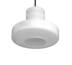 Suspension, ceilinglamp 163, laiton, opalin, Ø25cm, H23cm - Zangra