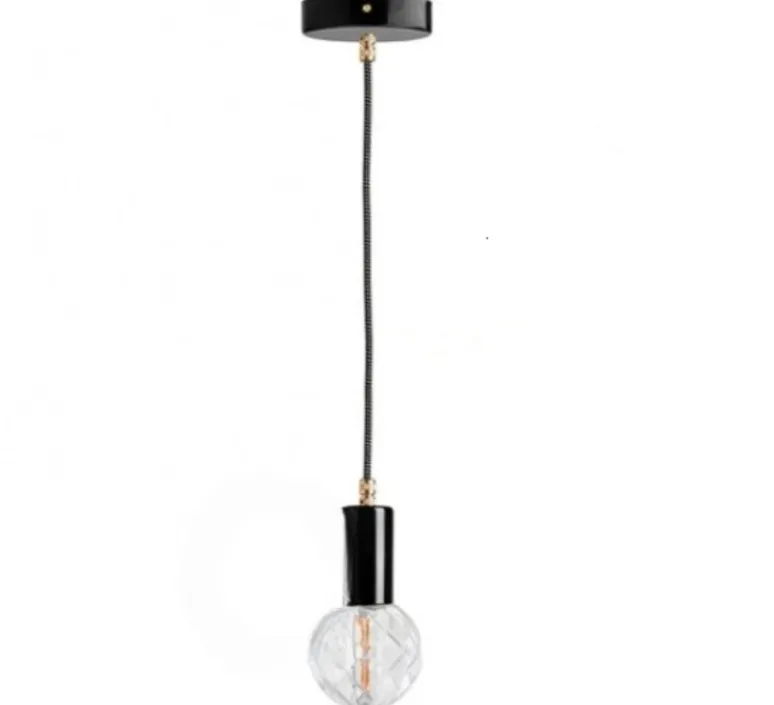 Suspension*Zangra Suspension, ceilinglamp.047, , Ø10cm, H2,4cm - noir