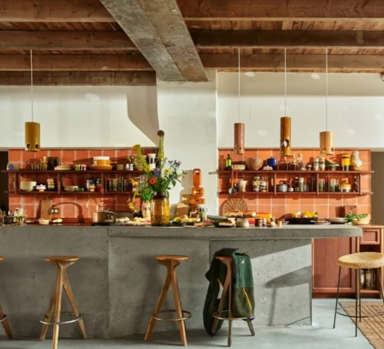 Suspension*HKLIVING Suspension, Ceramic, , Ø11cm, H39,5cm - HK Living bois de rose