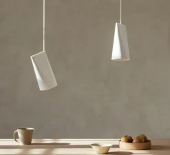 Suspension, Ceramic, Narrow, blanc, Ø11,2cm, H22cm - Moebe