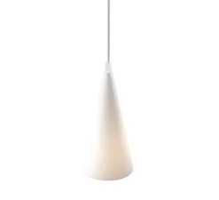 Suspension, Ceramic, Narrow, blanc, Ø11,2cm, H22cm - Moebe