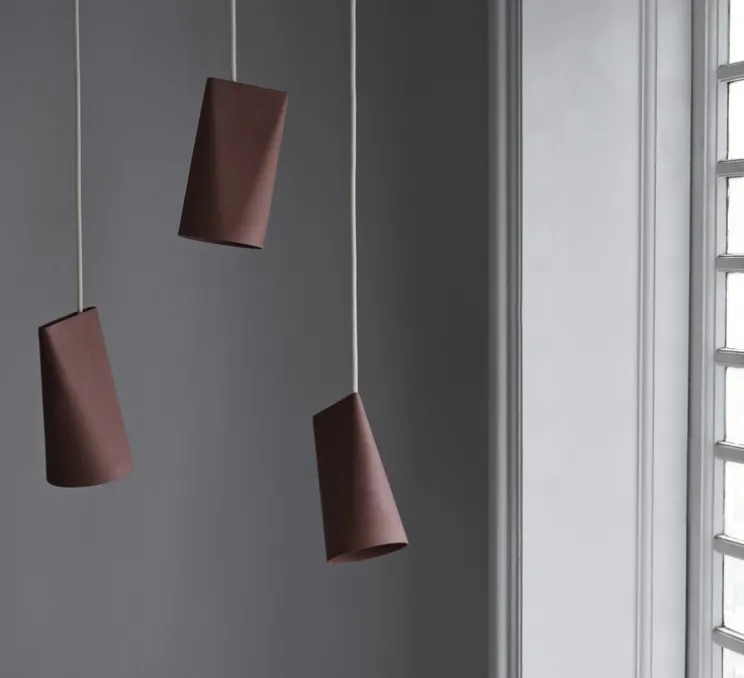 Suspension, Ceramic, Narrow, terracotta, Ø11,2cm, H22cm - Moebe
