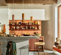 Suspension, Ceramic, pêche, Ø15cm, H23cm - HK Living