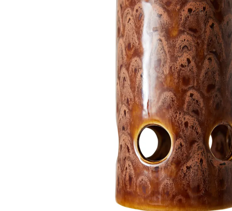 Suspension, Ceramic, rose litchi, Ø11cm, H31,5cm - HK Living