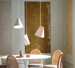 Suspension, Ceramic, Wide, blanc, Ø23cm, H23,5cm - Moebe