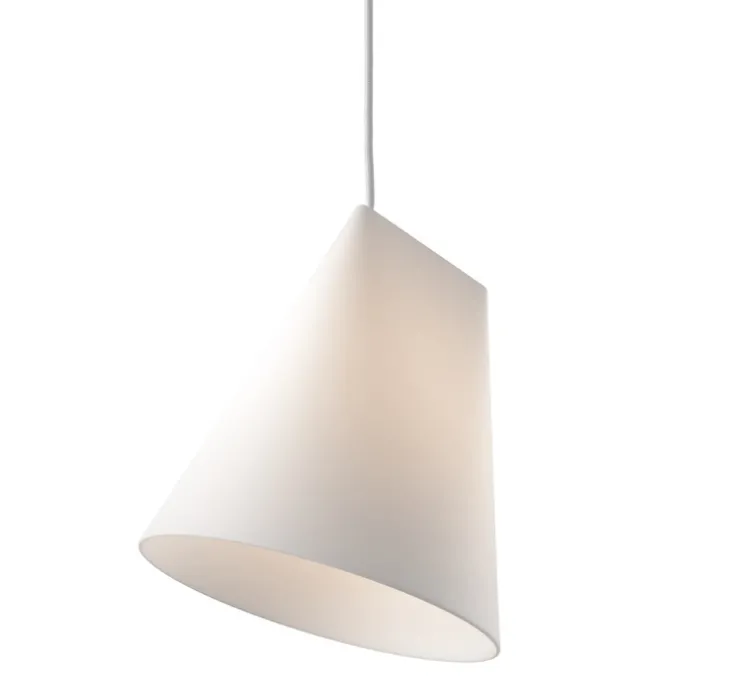 Suspension, Ceramic, Wide, blanc, Ø23cm, H23,5cm - Moebe