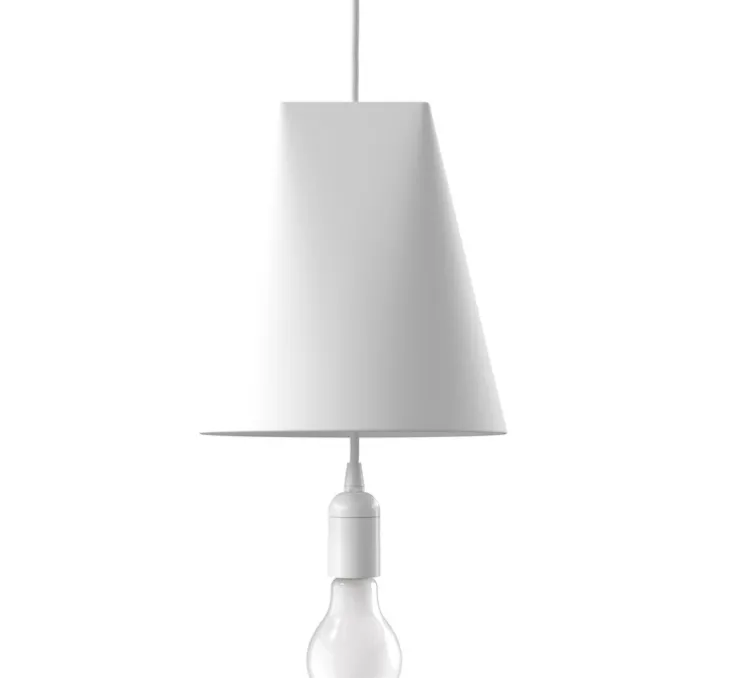 Suspension, Ceramic, Wide, blanc, Ø23cm, H23,5cm - Moebe