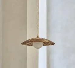 Suspension*Contain Suspension, Ceramica Primitiva 26, , Ø26cm, H205cm - rouge, câble or