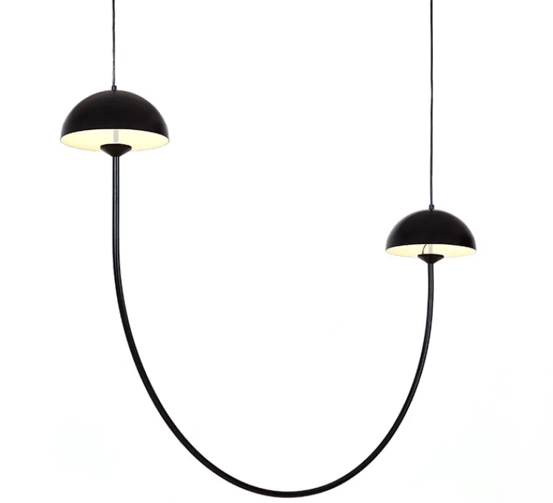 Suspension*Luxcambra Suspension, Champignon C, , LED, 2700K, 720 lm, L101cm, H74,5cm - noir