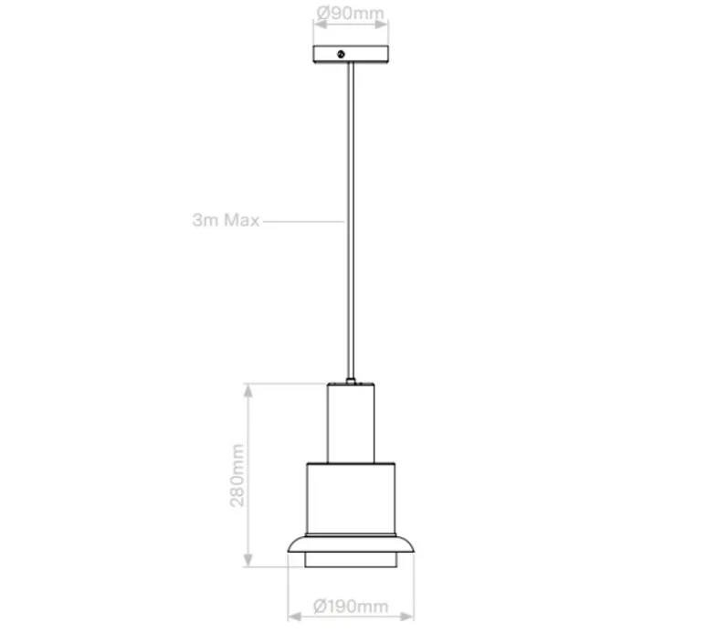 Suspension*DCW éditions Paris Suspension, Chaumont 190, , Ø19cm, H28cm - jaune