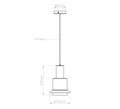Suspension*DCW éditions Paris Suspension, Chaumont 150, , Ø15cm, H21,9cm - vert