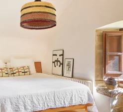 Suspension*Golden Editions Suspension, Checkers L, , Ø55cm, H35cm - Burgundy