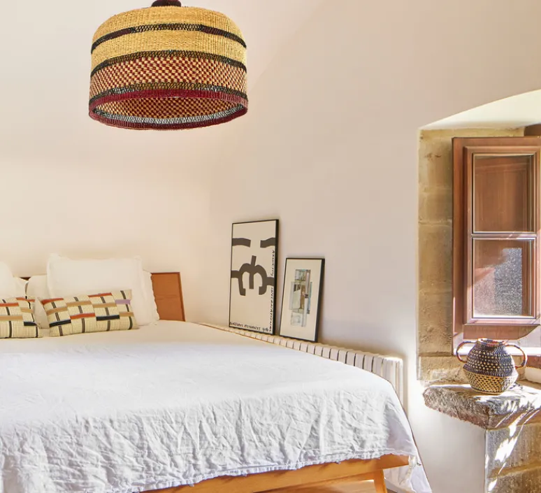 Suspension*Golden Editions Suspension, Checkers L, , Ø55cm, H35cm - Burgundy