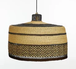 Suspension, Checkers L, noir Midnight, Ø55cm, H35cm - Golden Editions