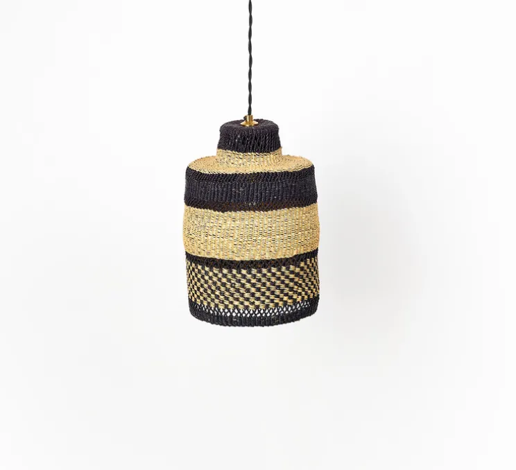 Suspension, Checkers S, noir Midnight, Ø22cm, H27cm - Golden Editions