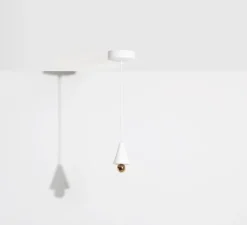 Suspension*Petite Friture Suspension, Cherry, Mini XS, , LED, dim, 3000K, 1040 lm, Ø9,3cm, H17cm - blanc