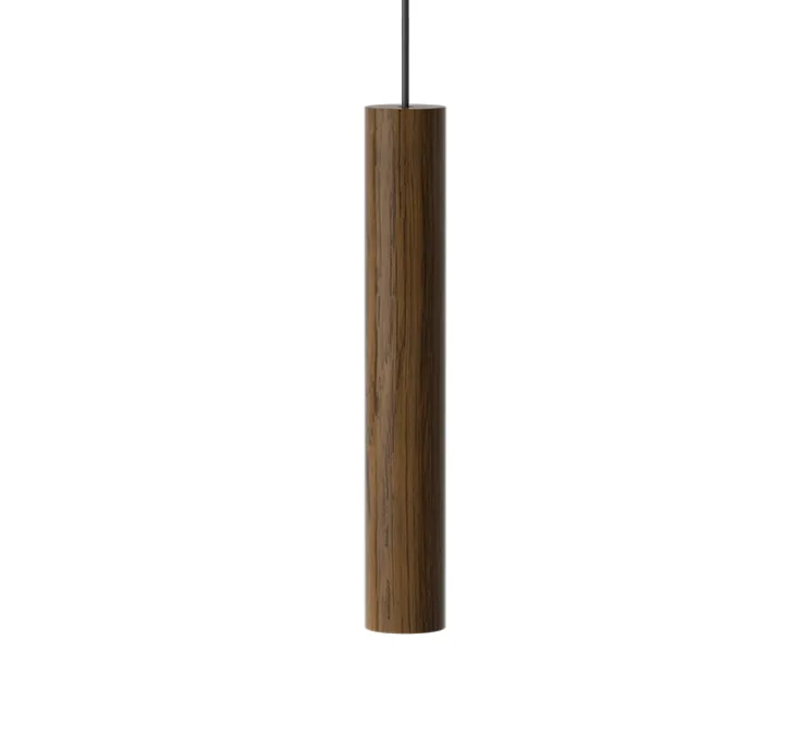Suspension, Chimes, chêne foncé, LED, 3000K, 220lm, Ø3,4cm, H22cm - Umage