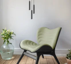 Suspension*Umage Suspension, Chimes Cluster 3, , LED, 3000K, 220lm, Ø3,4cm, H22cm - noir