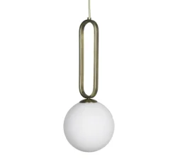 Suspension, Cime, laiton, Ø20cm, H50cm - Eno Studio