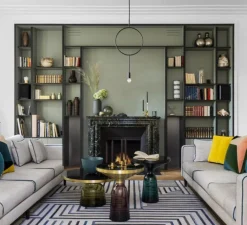 Suspension*Northern Suspension, Circle, , Ø30cm, H62cm - gris foncé mat