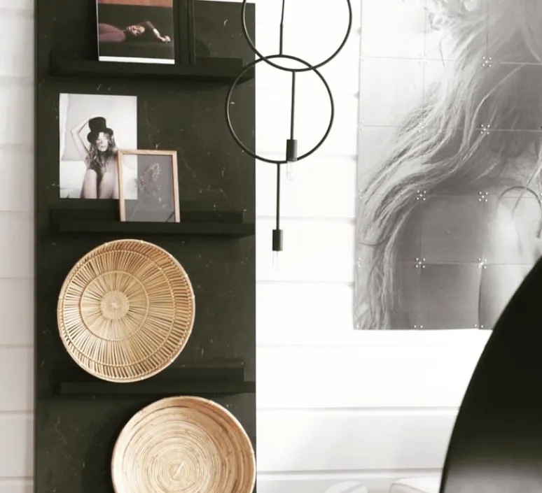 Suspension*Northern Suspension, Circle, , Ø30cm, H62cm - gris foncé mat