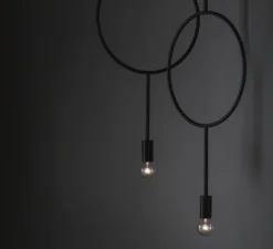 Suspension*Northern Suspension, Circle, , Ø30cm, H62cm - gris foncé mat