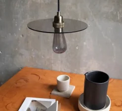 Suspension, Circle Shade, gris, Ø25cm, H10cm - FRAMA