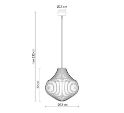 Suspension*Karman Suspension, Circus A, , Ø32cm, H32cm - blanc