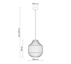Suspension, Circus B, blanc, Ø24cm, H29cm - Karman