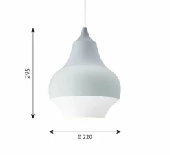 Suspension, Cirque, Gris, Ø22cm, H29,5cm - Louis Poulsen