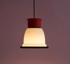 Suspension, CL1, rouge, blanc, Ø18cm, H18cm - SOWDEN