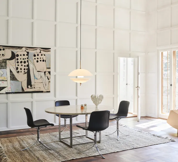 Suspension, Clam, blanc, Ø55cm, H54cm - Fritz Hansen