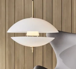 Suspension, Clam, blanc, Ø55cm, H54cm - Fritz Hansen