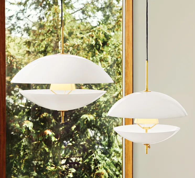 Suspension, Clam, blanc, Ø55cm, H54cm - Fritz Hansen