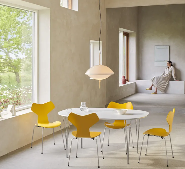 Suspension, Clam, blanc, Ø44cm, H52,2cm - Fritz Hansen