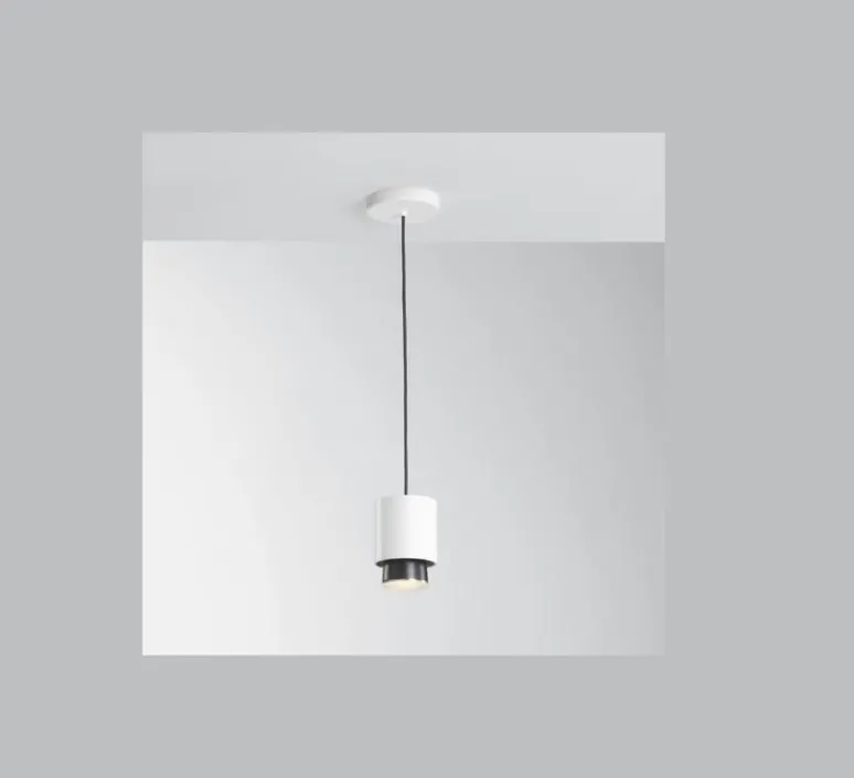 Suspension*Fabbian Suspension, Claque, , IP40,LED, 3000K, 1700lm, Ø10cm, H13,5cm - blanc