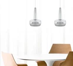 Suspension*Umage Suspension, Clava, , câble blanc, Ø21,5cm, H33cm - acier poli