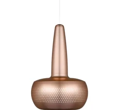 Suspension, Clava, cuivre, câble blanc, Ø21,5cm, H33cm - UMAGE