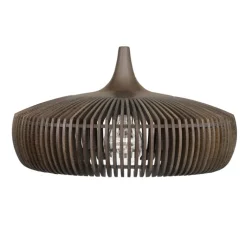 Suspension*Umage Suspension, Clava Dine, , câble blanc, Ø43cm, H24cm - chêne foncé