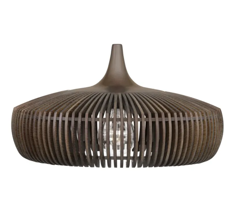 Suspension*Umage Suspension, Clava Dine, , câble blanc, Ø43cm, H24cm - chêne foncé