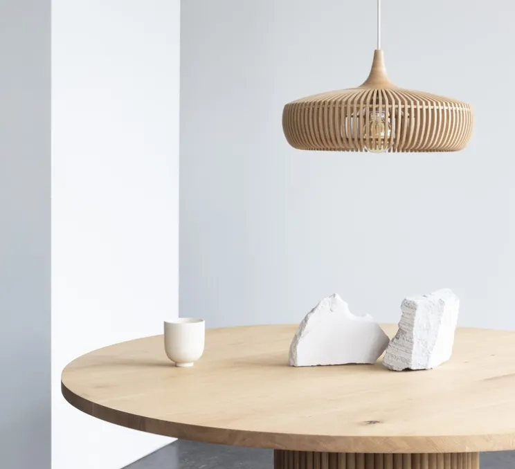 Suspension, Clava Dine, chêne naturel, Ø43cm, H24cm - Umage