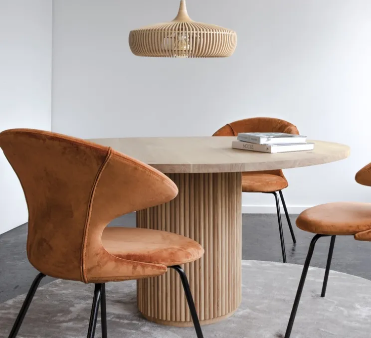 Suspension, Clava Dine, chêne naturel, Ø43cm, H24cm - Umage