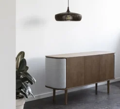 Suspension, Clava Dine, chêne noir, Ø43cm, H24cm - Umage