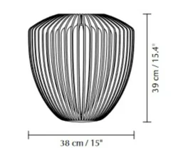 Suspension, Clava Wood, chêne noir, Ø38cm, H39cm - Umage