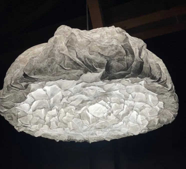 Suspension, Céleste XL, blanc, Ø65cm, H35cm - And Creation