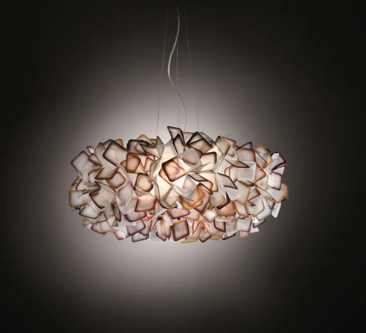 Suspension, Clizia, orange, Ø53cm, H25cm - Slamp