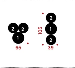 Suspension*Fraumaier Suspension, Cluster, , L60cm, H30cm - bleu jaune et rouge